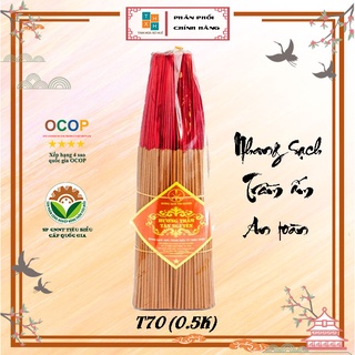 Nhang hương trầm sạch Tân Nguyên, hương trầm thơm tự nhiên, nhang hương trầm an toàn sức khỏe loại túi 500g