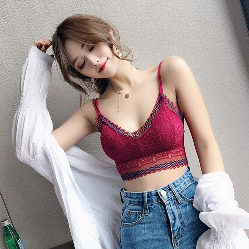 Áo ống viền ren quyến rũ