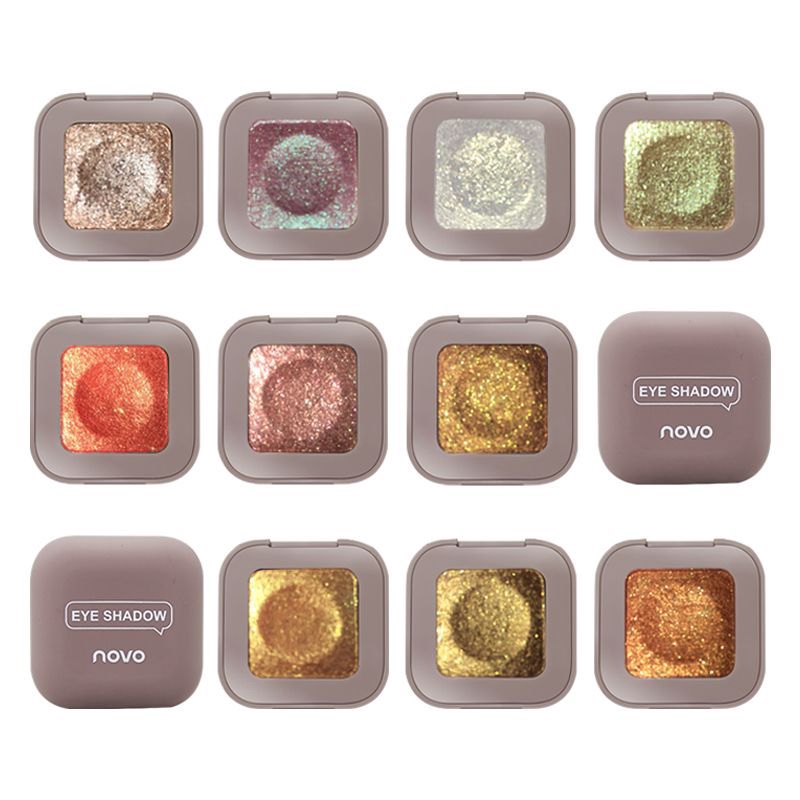 &lt;Ready Stock&gt;Makeup NOVO 5280 Fingertip Eye Shadow Fairy Moonlight Monochrome Eyeshadow Earth Color Beauty