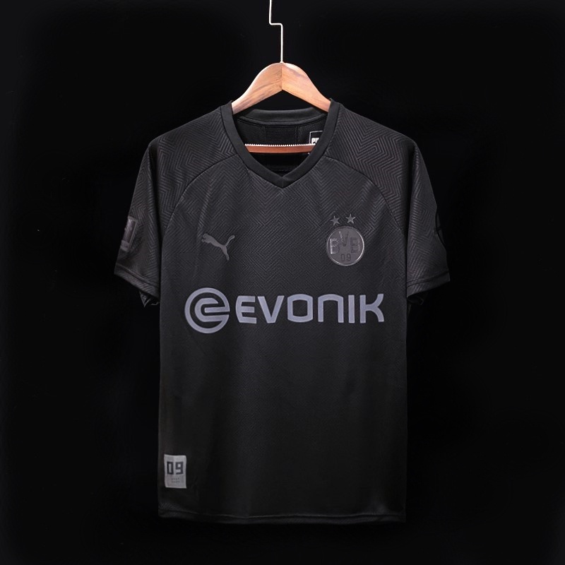 Áo Thun Bóng Đá Borussia Dortmund Bvb 110th Phiên Bản Giới Hạn Màu Đen