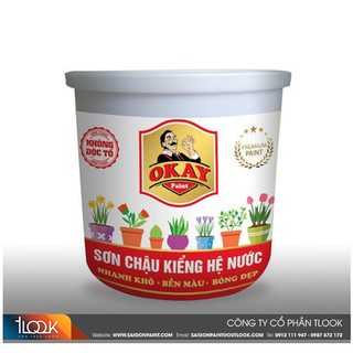 Sơn Chậu Kiểng - Sơn Chậu Cây Cảnh Ngoại Thất Cao Cấp Lon 1Kg