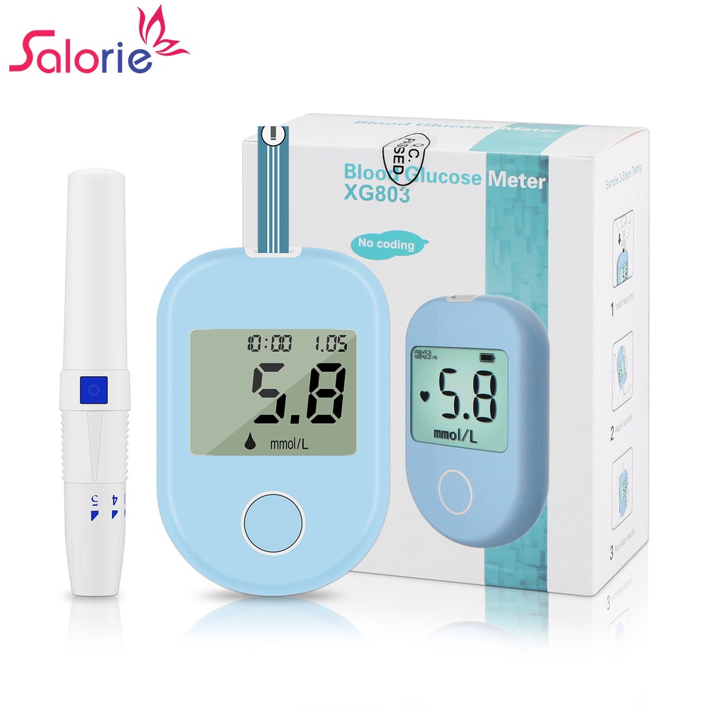 Bộ 50 Que Thử Máu Salorie + 50 Kim Đo Lượng Máu