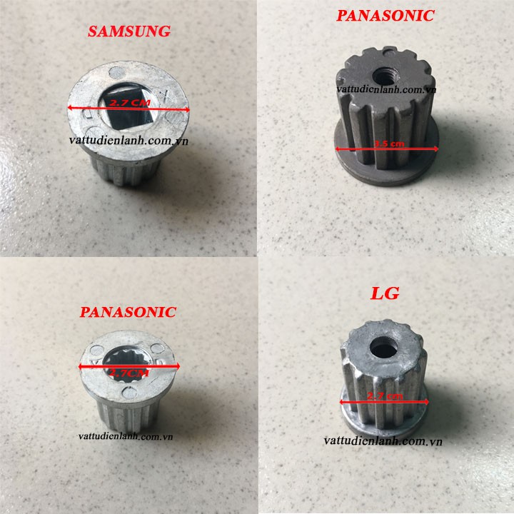Ốc côn đóng mâm máy giặt các hãng TD