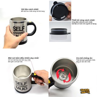 Cốc Pha Cafe Tự Động Khuấy Self Mug