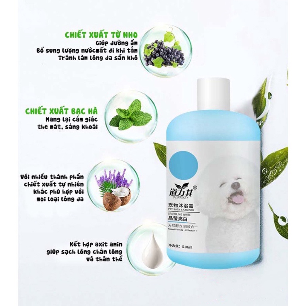 SỮA TẮM CHIẾT XUẤT TỪ DẦU DỪA DÀNH CHO CHÓ MÈO 510ML - HAYUMI