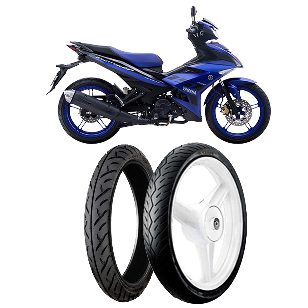 HN-Thay cặp lốp (vỏ) trước 90/80-17 TL TT902 + sau 120/70-17 TL D102 Dunlop cho Honda Winner 150, Ex