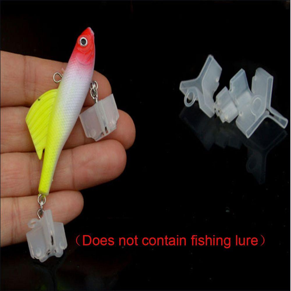 MUVAKO Bộ 50 Vỏ Bọc Móc Câu Cá Bằng Nhựa Màu Trắng Nhỏ Gọn Tiện Dụng