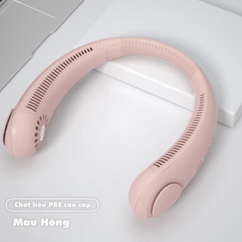 Quạt Đeo Cổ Parrot USB Mini Tích Điện Không Cánh Tiện Lợi, Thời Trang, Dáng Thể Thao