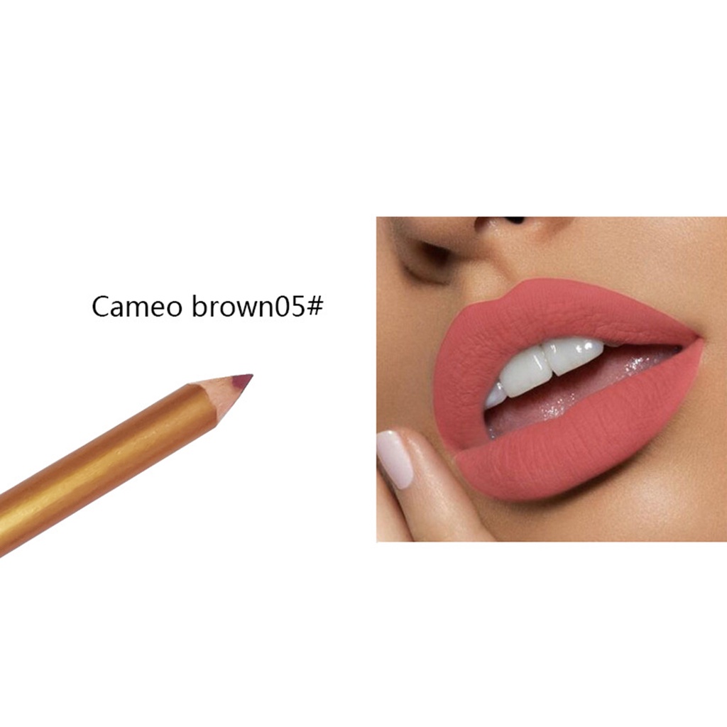 Bút Kẻ Viền Môi Màu Lì Chống Thấm Nước Lâu Trôi Không Dính