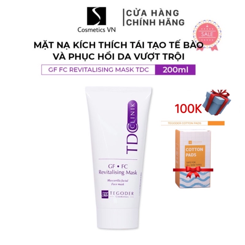 Mặt nạ kích thích tái tạo tế bào và phục hồi da vượt trội Tegoder GF FC Revitalising mask TDC 200 ml mã 9942