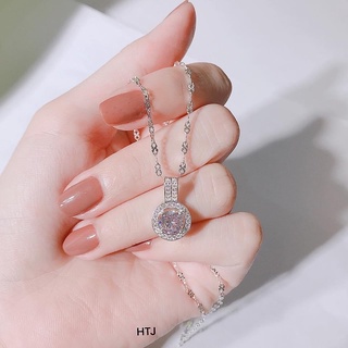 Dây chuyền mặt đá tròn bạc ta - Trang sức Bạc