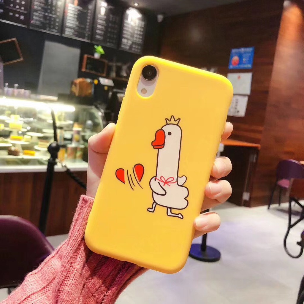 ốp lưng  iphone Gà vịt chém tim ốp ip 6 6plus 6s 6s plus 7 7plus 8 8plus x xr xs xs max 11 pro 11 promax (a74)