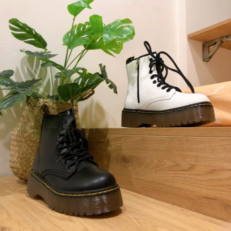 (HÀNG CÓ SẴN - ẢNH THẬT SHOP CHỤP) BASIC PLATFORM BOOTS ĐẾ CAO 5CM - BỐT ULZZANG HẦM HỐ ĐẾ CAO 5CM