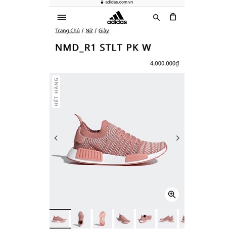Giày thể thao Sneaker Adidas NMD_R1 STLT PK 'Raw Pink' màu hồng
