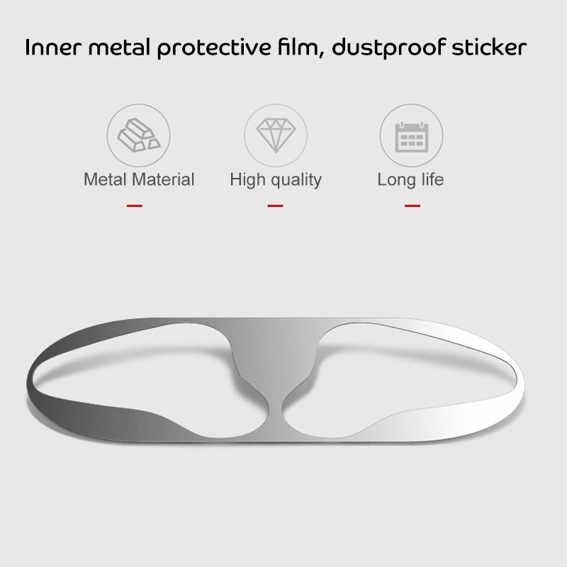 Miếng Dán Kim Loại Chống Bụi Cho Hộp Sạc Tai Nghe Apple AirPods