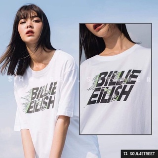 Áo phông ngắn tay cổ tròn nữ xinh xắn phom dài rộng Billie Eilish dòng UT của UNIQLO