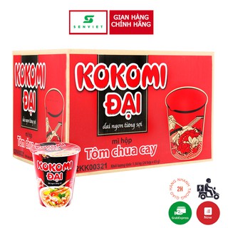 Mì Kokomi Tôm Chua Cay 65g thùng 24 ly