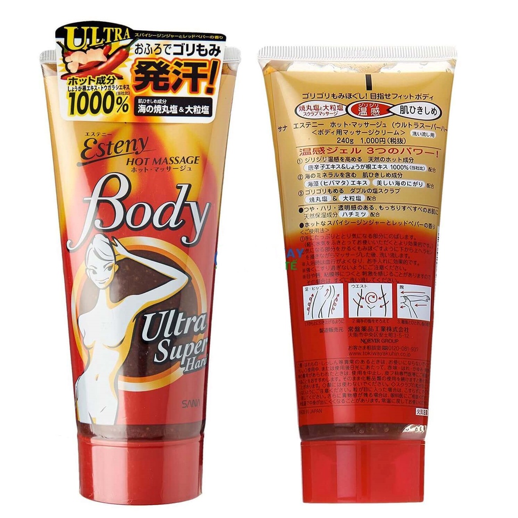 (Date Mới) Kem tan mỡ bụng nhật bản Estiny Body hot 240g Nhật Bản