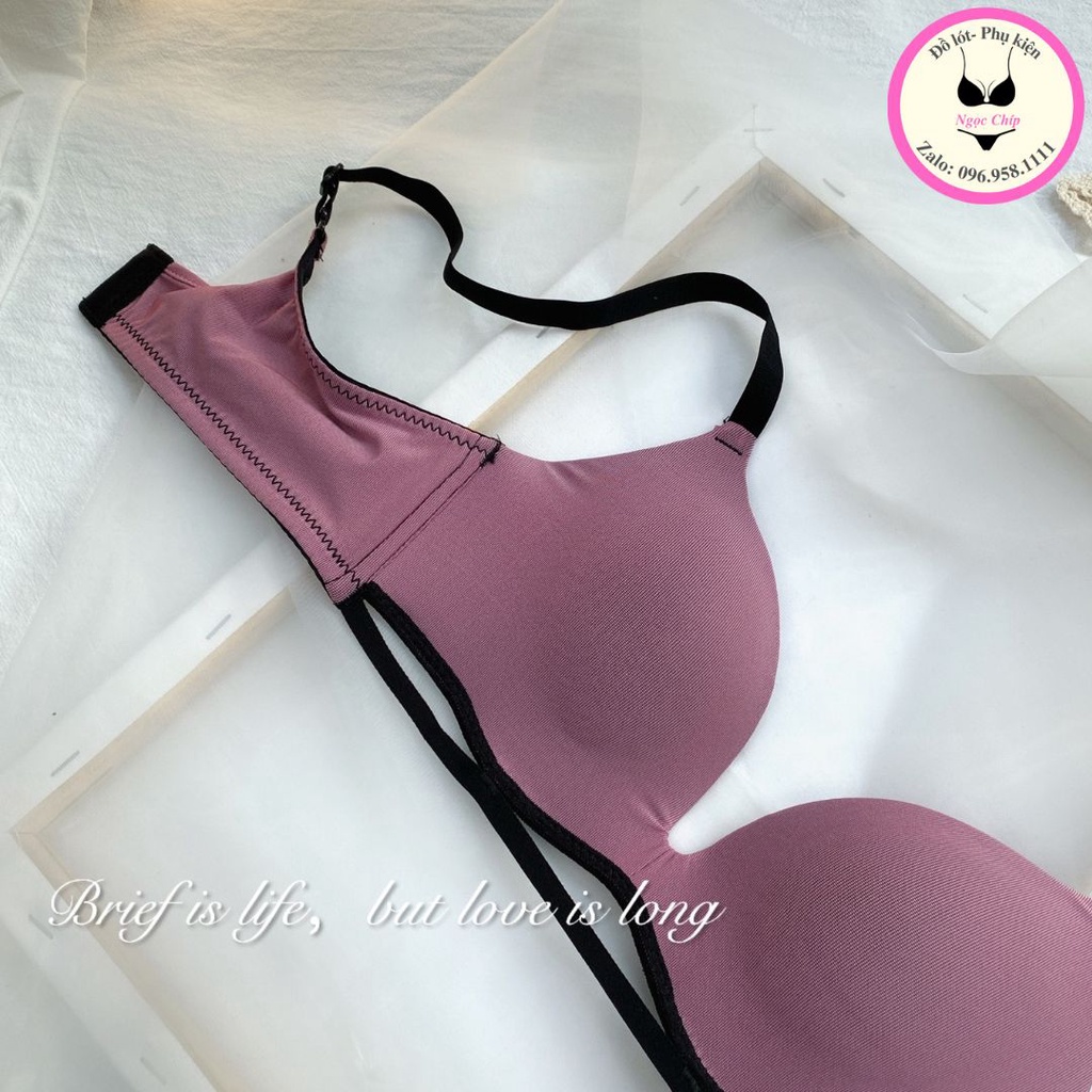Áo lót nữ không gọng nâng ngực , áo ngực nữ mút mỏng viền sóng sexy gợi cảm AL07