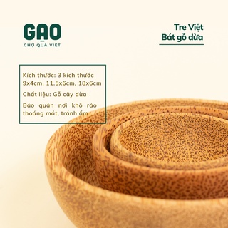 ko bán nữa Bát/chén gỗ dừa