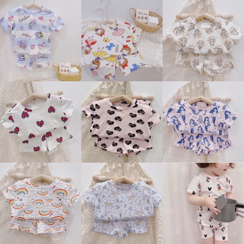 Set bộ cotton bé trai bé gái