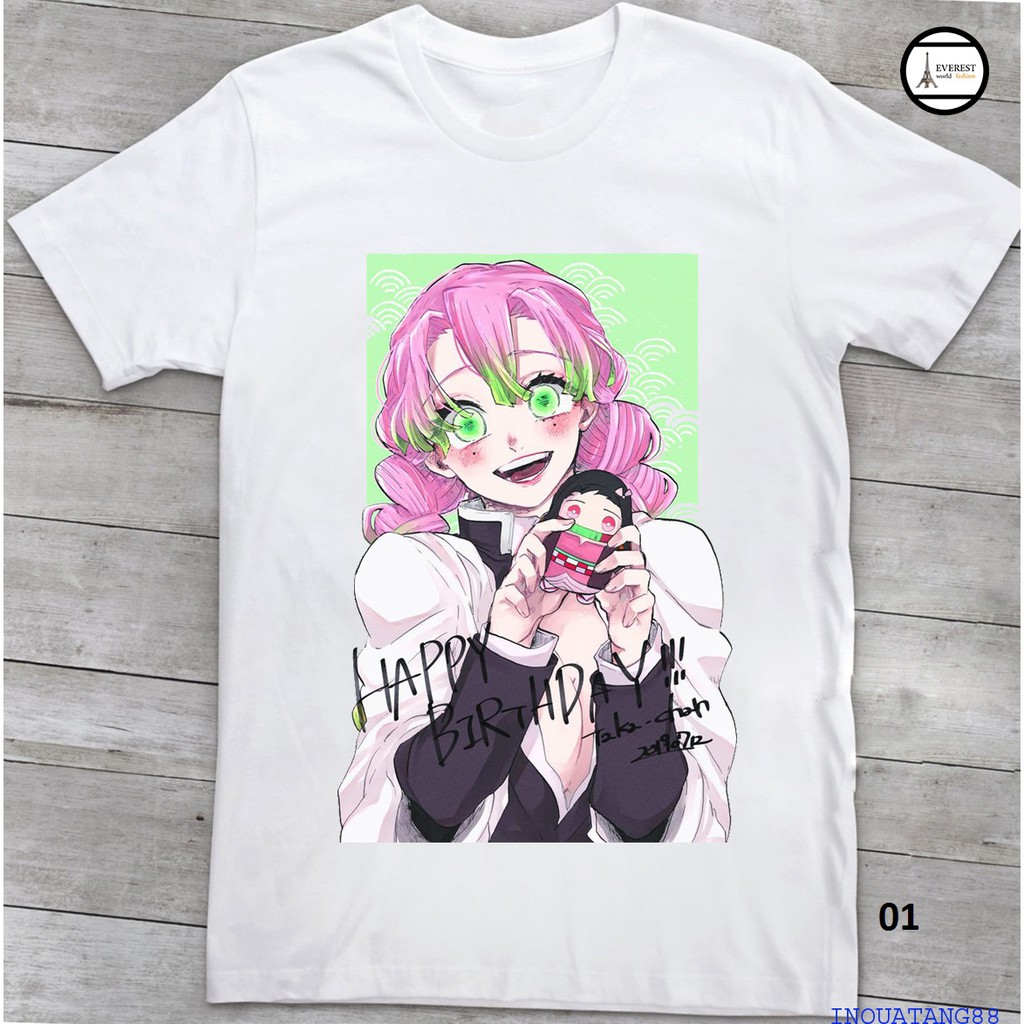 ÁO THUN NAM NỮ - Kimetsu no Yaiba- Luyến Trụ Kanroji Mitsuri