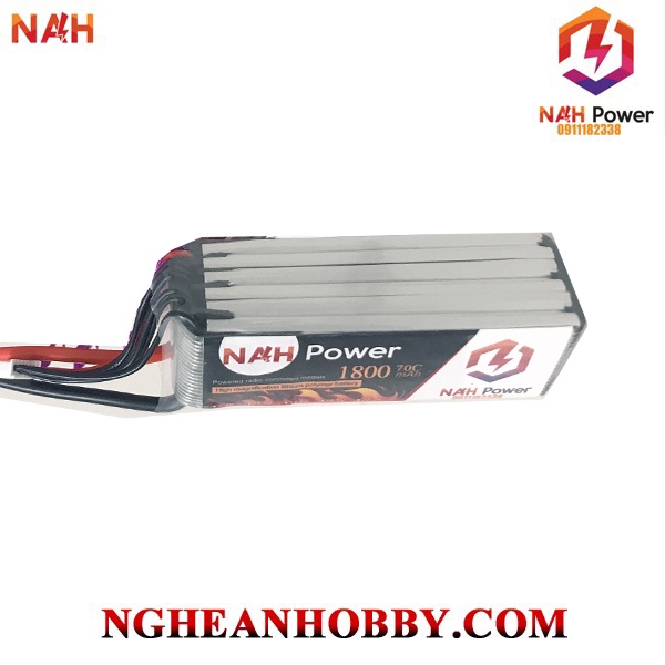 Pin Lipo NAH Power 6S 1800mAh 70C