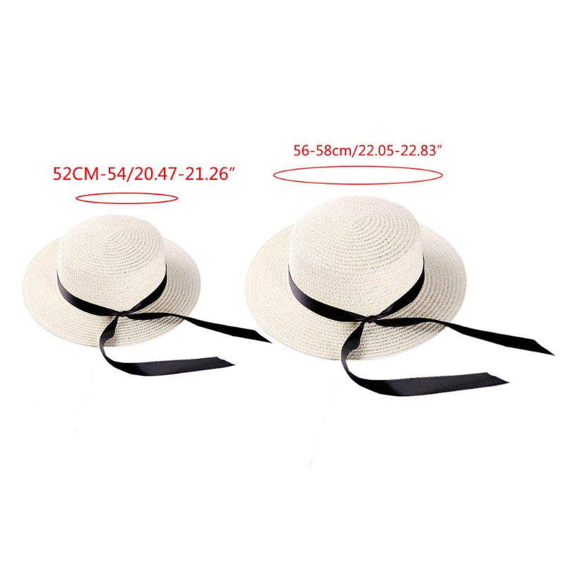 Nón Cối Rộng Vành Phối Nơ Chống Tia UV Thời Trang Mùa Hè Cho Mẹ Và Bé