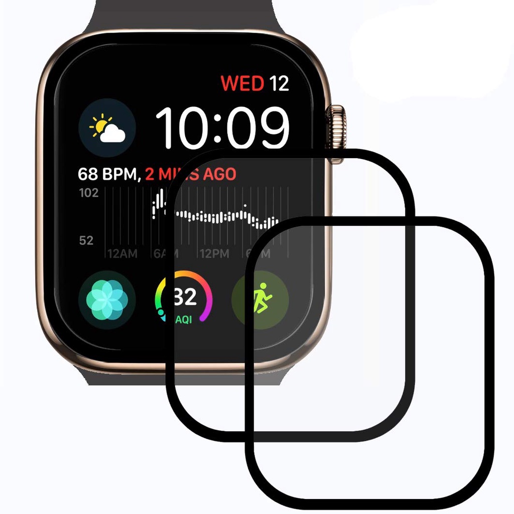 Miếng dán bảo vệ màn hình đồng hồ thích hợp cho Apple Watch 7 41mm 45mm 38mm 42mm 40mm 44mm 3D PMMA