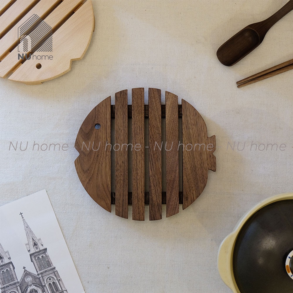 Đế lót nồi hình cá - Soru | nuhome.vn | đế lót nồi bằng gỗ phong cách Nhật Bản đẹp mắt