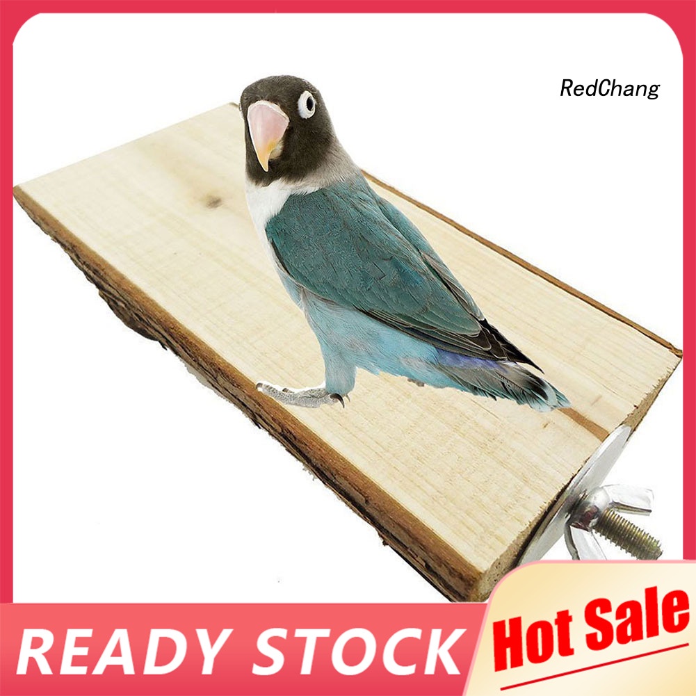 Giá đỡ bằng gỗ cho lồng chim vẹt/ hamster tiện lợi