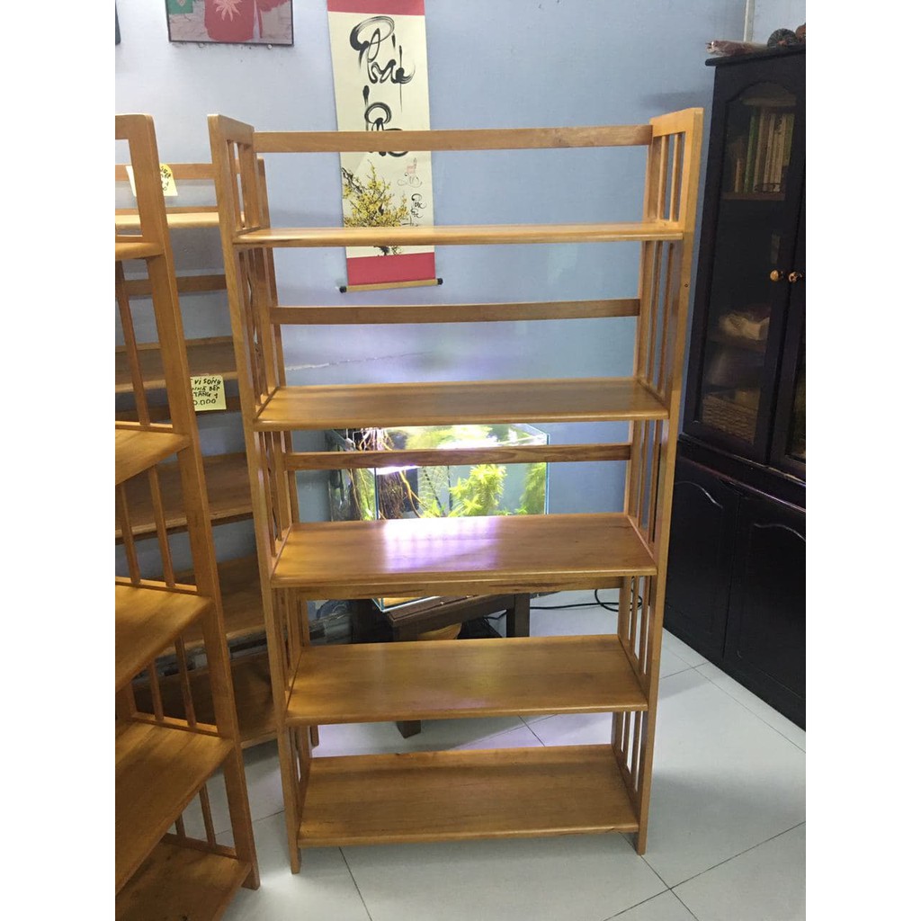 Kệ Sách Gỗ 5 Tầng Ngang 80cm