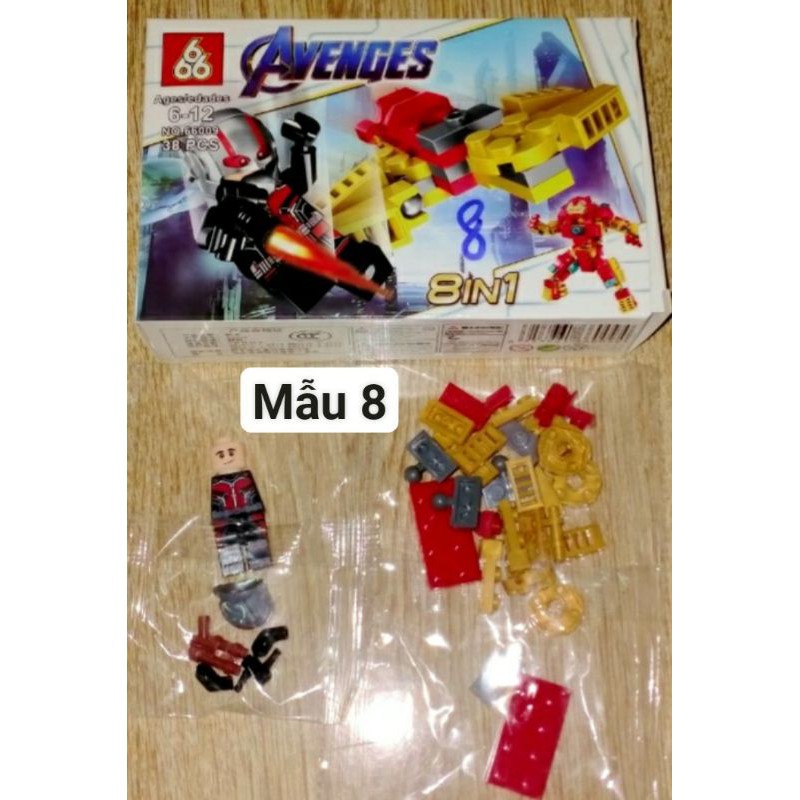 Lắp ráp 1 hộp Lego_Siêu Anh Hùng 66009 có nhiều chi tiết bằng nhựa