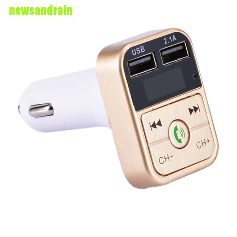 Máy Nghe Nhạc Mp3 Bluetooth Không Dây Tích Hợp Đài Fm Có Cổng Sạc Usb Tf Cho Xe Hơi