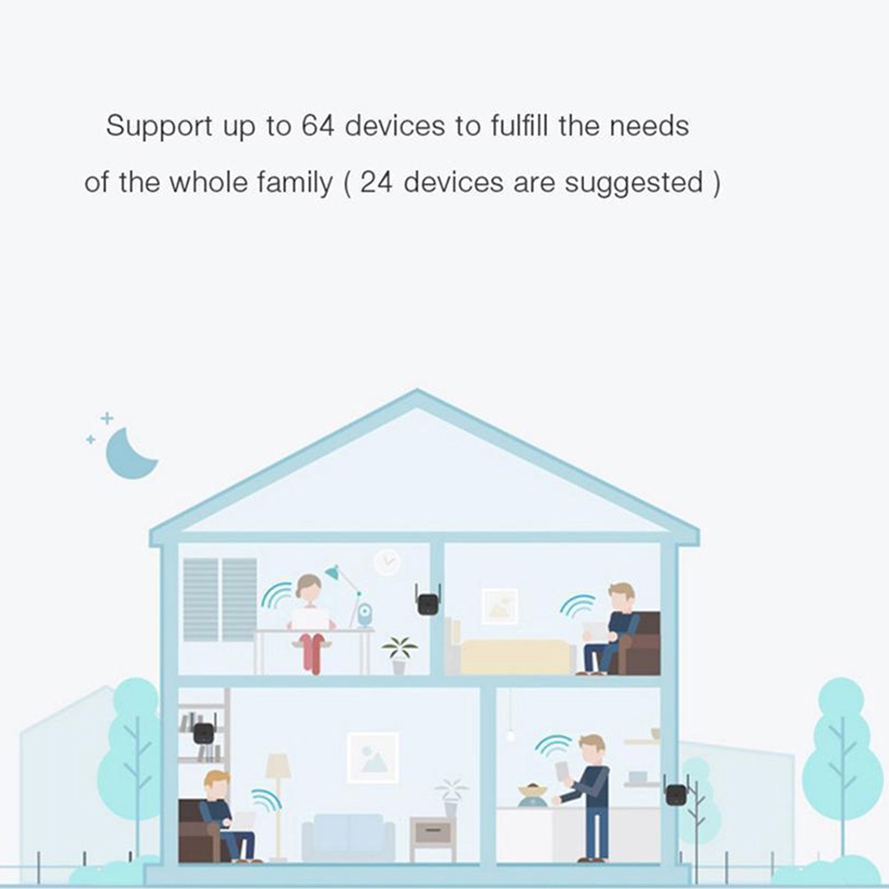 Bộ khuếch đại WiFi Xiaomi Pro 300MBPS Bộ khuếch đại WiFi Bộ lặp tín hiệu Wifi Mijia Bộ mở rộng 2.4G Bộ định tuyến không dây Roteador Mi | BigBuy360 - bigbuy360.vn