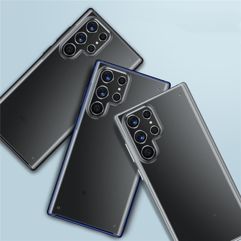 Ốp Điện Thoại Nhựa Cứng Trong Suốt Có Túi Khí Chống Rơi Cho Samsung Galaxy S22 Ultra S22 Plus 5G