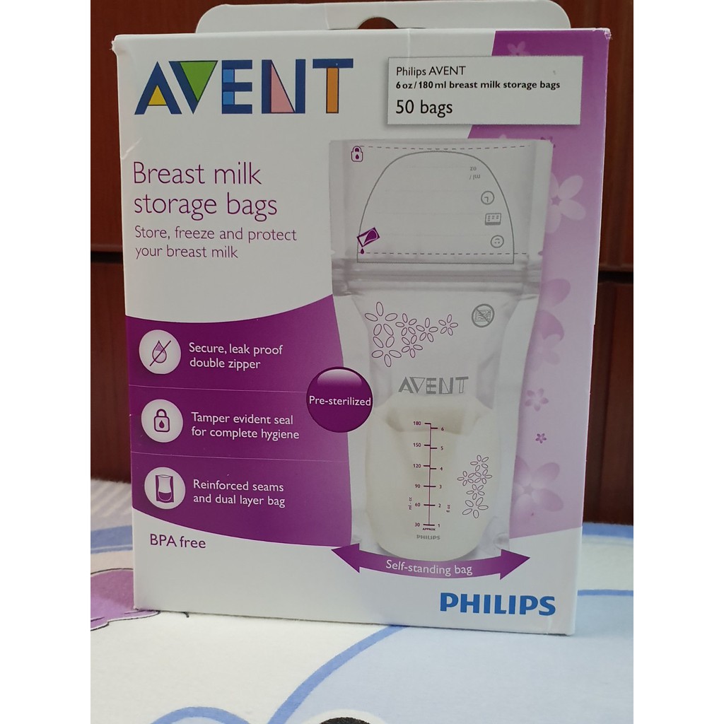 TÚI TRỮ SỮA PHILIPS AVENT 180ml, hàng USA