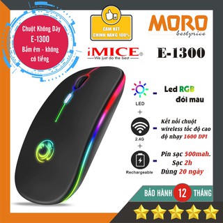 [Bấm không có tiếng] Chuột không dây Imice E1300 - 1600 Dpi - Led RGB - Chính hãng bảo hành 12 tháng !