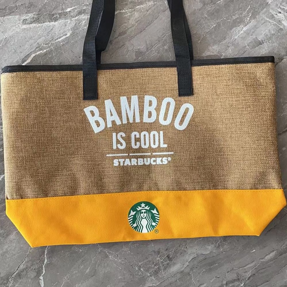 【DREAMLIFE】Tote Bag Canvas Bag Durable Handbag Khaki Lunch Bag Minimalism Protable