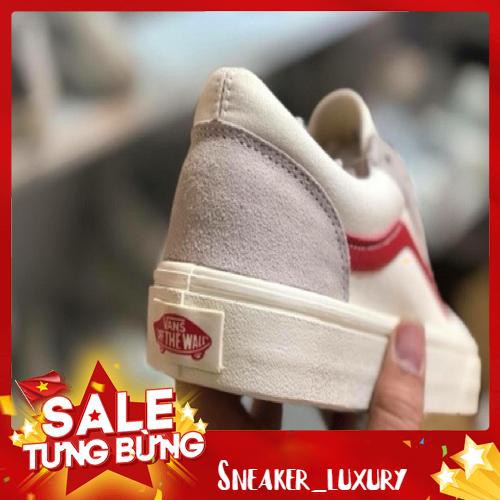 Giày Sneaker Vans Kelly Trắng Đỏ [a862]