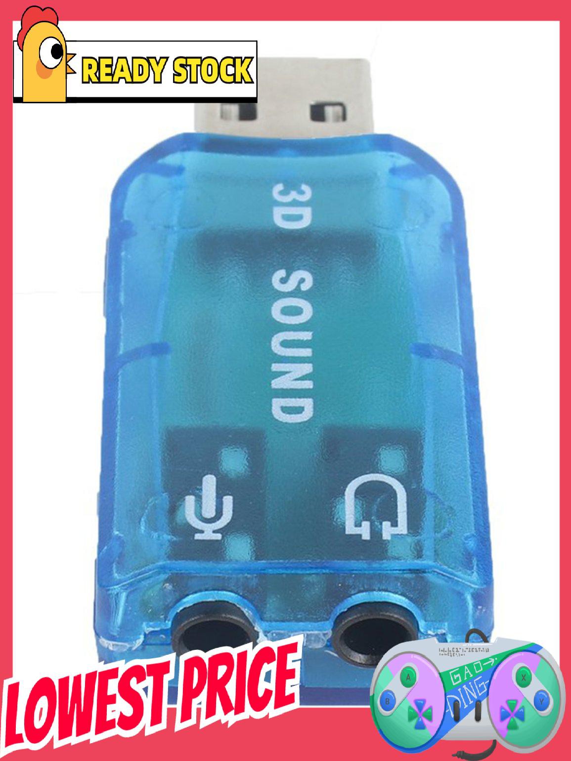 Usb 1.1 Mic / Loa Âm Thanh 7.1 Ch 3d Cho Pc / Laptop