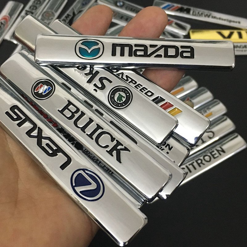 ❤Miếng Dán Trang Trí Xe Hơi Bằng Kim Loại❤Logo Kim Loại Trang Trí Xe Hơi Đẹp Mắt