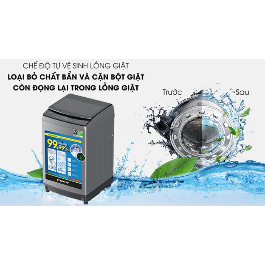 Máy giặt lồng đứng Coex 10,5kg TW-10CW1407IGB