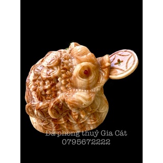 Cóc ba chân, thiềm thừ đá vân gỗ phong thuỷ