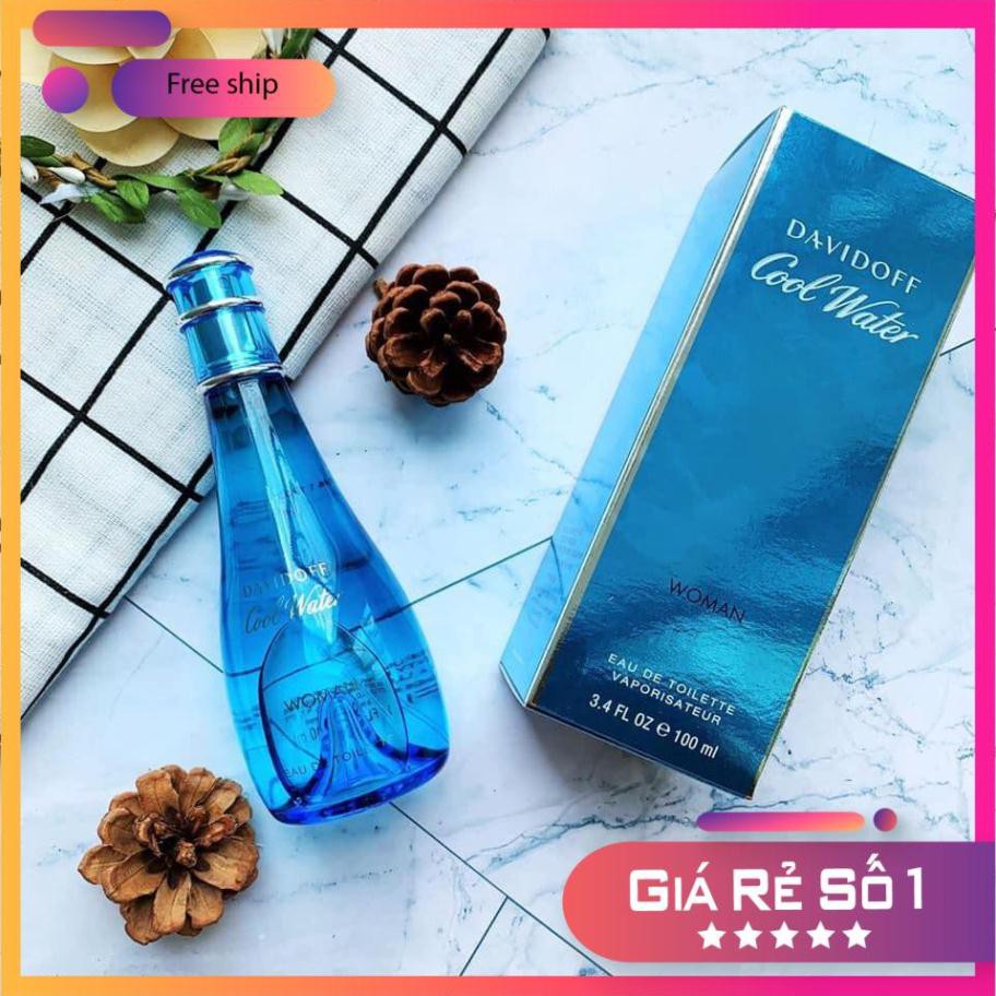 Nước hoa nữ Davidoff Cool Water Woman EDT 100ml Full Seal ⚜️Hàng Authentic⚜️