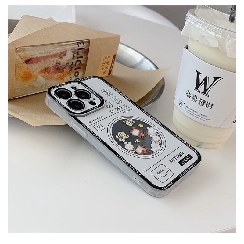 𝐂𝐨́ 𝐬𝐚̆̃𝐧 𝐜𝐡𝐨 𝐢𝐏𝐡𝐨𝐧𝐞 𝟏𝟑 Ốp hình máy gắp thú cạnh vuông chắc tay cho iphone