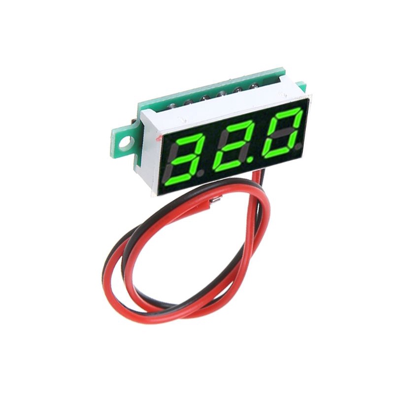 Vôn Kế Kỹ Thuật Số Mini Hai Dây 0.28 Inch 2.5V-30V