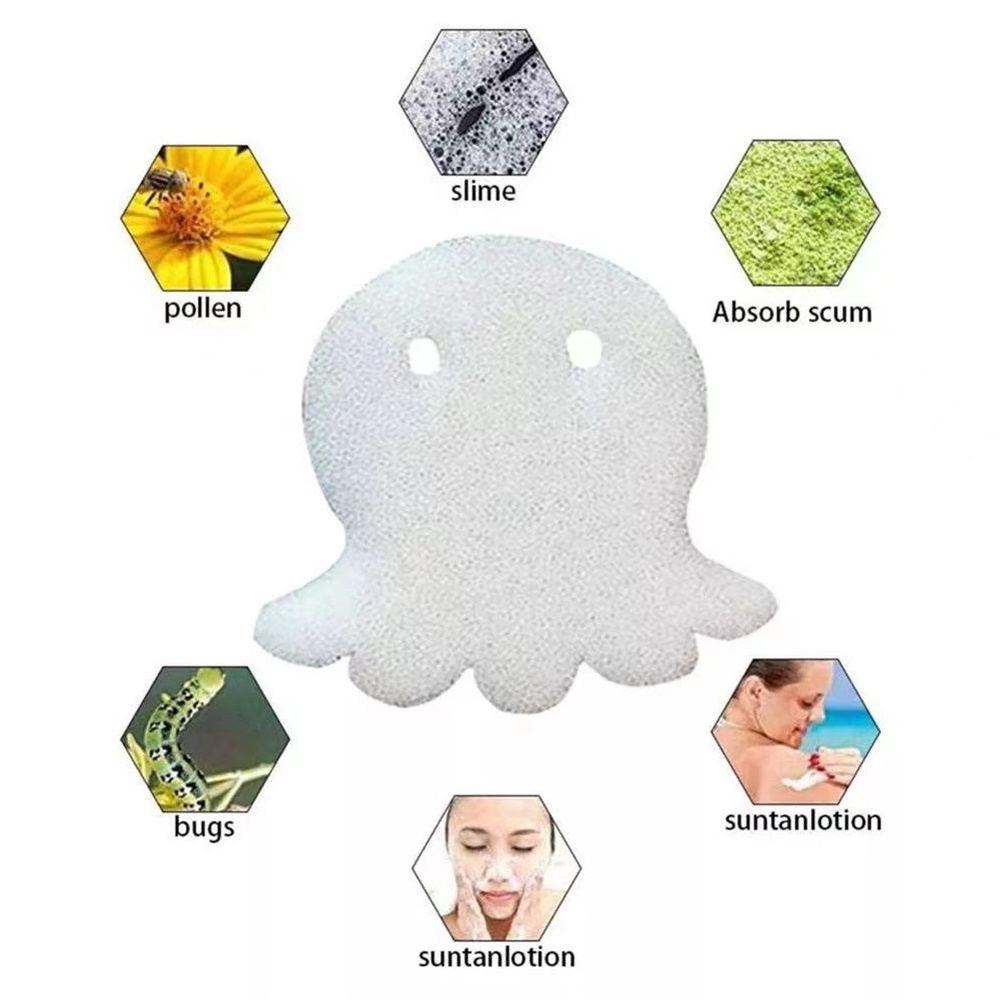 Mút Xốp Vệ Sinh Bể bơi Hình Bạch Tuộc Tiện Dụng