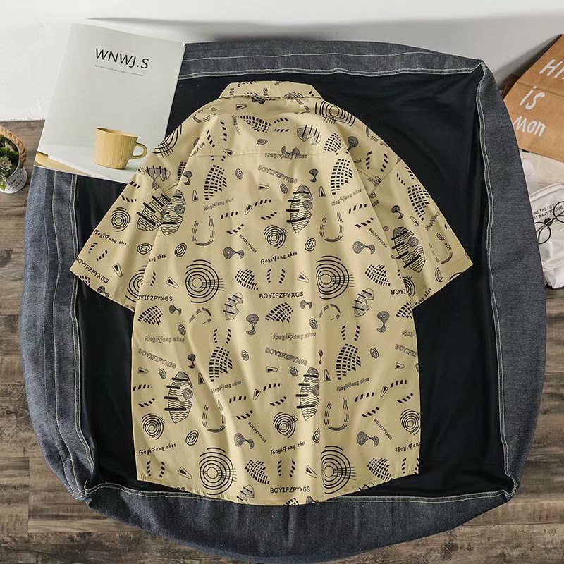 Áo Thun Tay Ngắn Dáng Rộng In Họa Tiết Thời Trang Mùa Hè Mới Size M-3XL Cho Nam