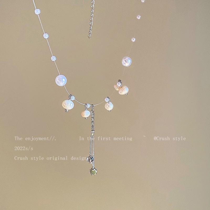 Vòng cổ choker DODDER đính hạt ngọc trai thời trang cho nữ